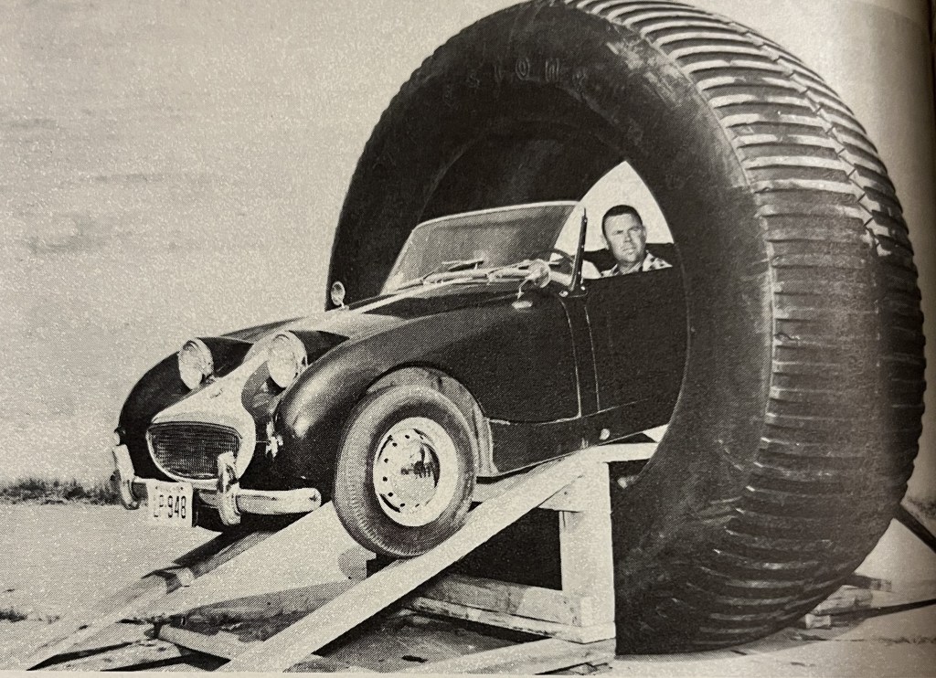 Driving a Car through the Firestone&nbsp;120x48x68