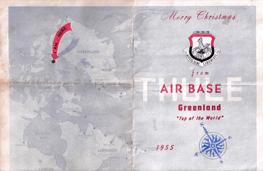 Thule Air Base Christmas Menu&nbsp;1955