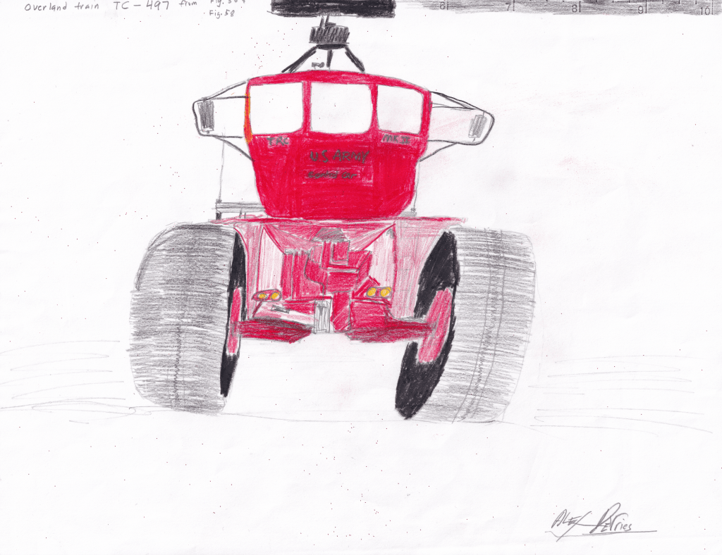 Overland Train TC-497 and Buggy Fan&nbsp;Art