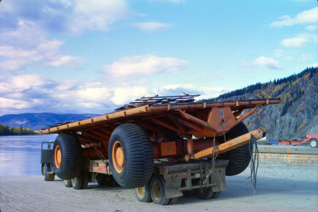 Sno-Freighter Trailer Ready to Cross the&nbsp;River