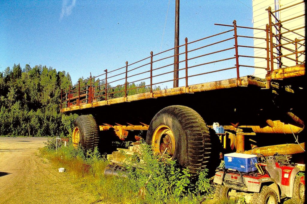 Sno-Freighter Trailers Used as Decking for&nbsp;House
