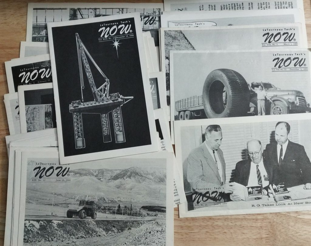 Received LeTourneau NOW Newsletters&nbsp;1953-1966
