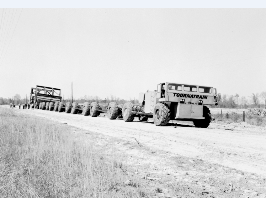 Tournatrain Test: Pulling Heavy Tree Crusher Push Beams &&nbsp;Rollers