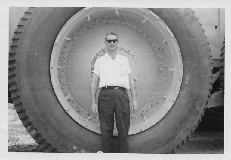 Standing in Front of the Overland Mark 2 Tire